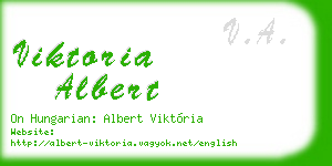 viktoria albert business card